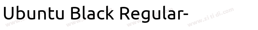 Ubuntu Black Regular字体转换 Ubuntu Black Regular字体转换